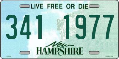 NH license plate 3411977