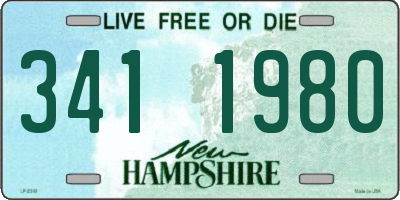 NH license plate 3411980
