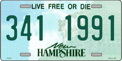 NH license plate 3411991