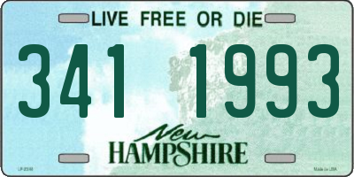 NH license plate 3411993