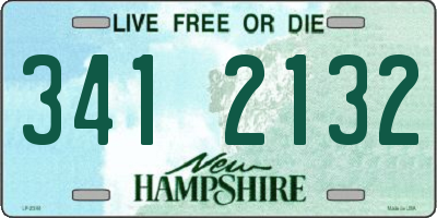 NH license plate 3412132