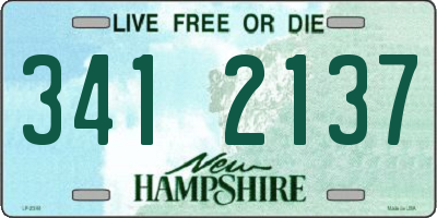 NH license plate 3412137