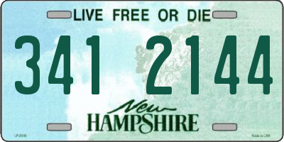 NH license plate 3412144
