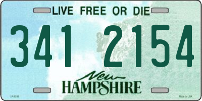 NH license plate 3412154
