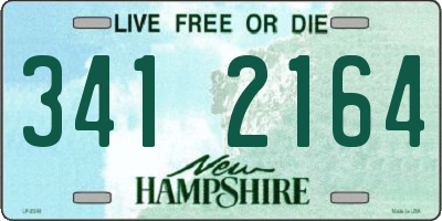 NH license plate 3412164