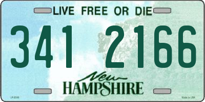 NH license plate 3412166