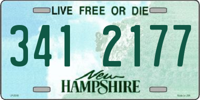 NH license plate 3412177