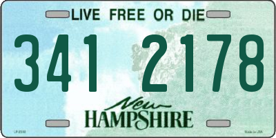 NH license plate 3412178