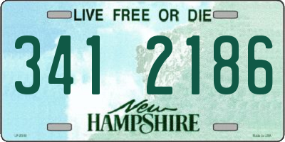 NH license plate 3412186