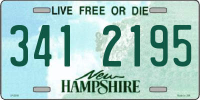 NH license plate 3412195