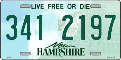 NH license plate 3412197