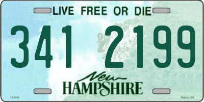 NH license plate 3412199