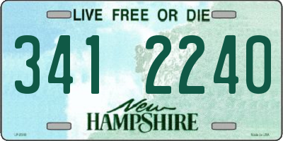 NH license plate 3412240