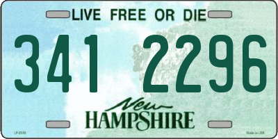 NH license plate 3412296