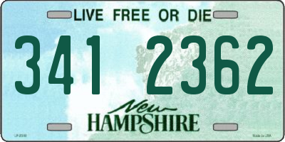 NH license plate 3412362