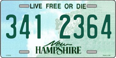 NH license plate 3412364