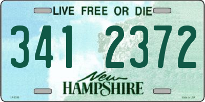 NH license plate 3412372