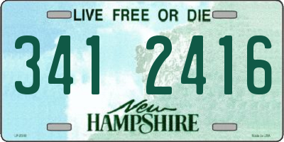 NH license plate 3412416