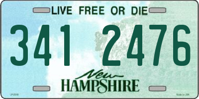NH license plate 3412476