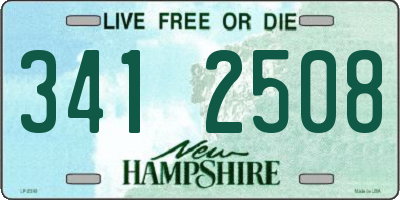 NH license plate 3412508