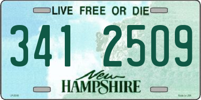 NH license plate 3412509