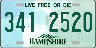 NH license plate 3412520