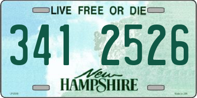 NH license plate 3412526