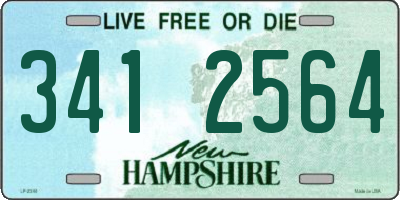 NH license plate 3412564