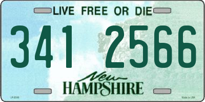 NH license plate 3412566