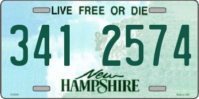 NH license plate 3412574