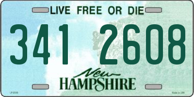 NH license plate 3412608