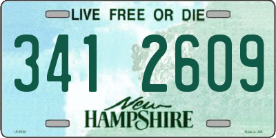 NH license plate 3412609