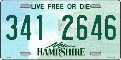 NH license plate 3412646