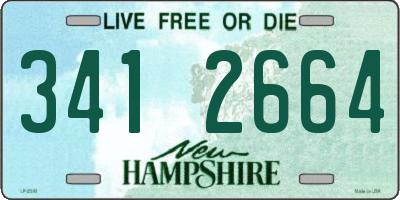 NH license plate 3412664