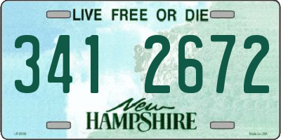 NH license plate 3412672