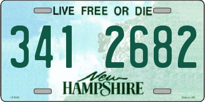 NH license plate 3412682