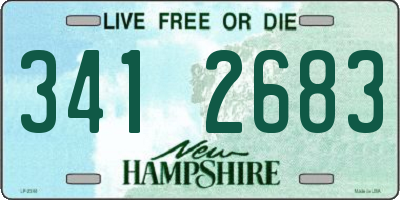 NH license plate 3412683