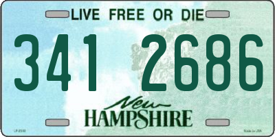 NH license plate 3412686