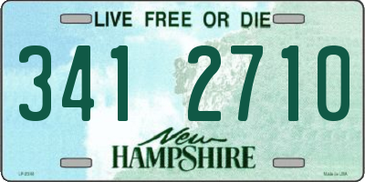 NH license plate 3412710