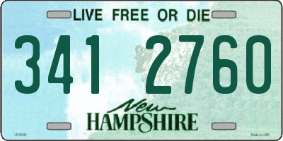 NH license plate 3412760