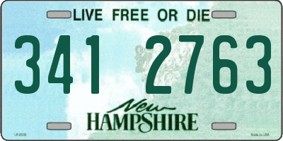 NH license plate 3412763