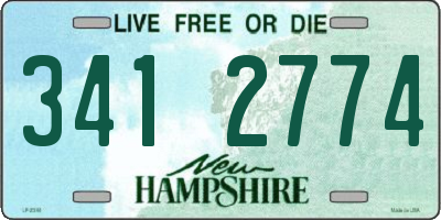 NH license plate 3412774