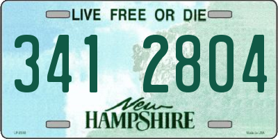 NH license plate 3412804