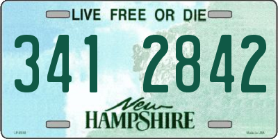 NH license plate 3412842