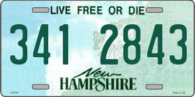 NH license plate 3412843