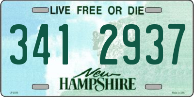 NH license plate 3412937