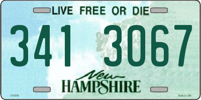 NH license plate 3413067