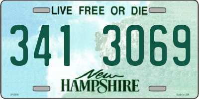 NH license plate 3413069