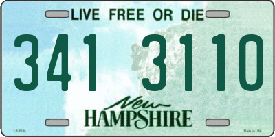 NH license plate 3413110