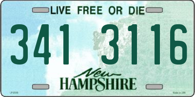 NH license plate 3413116